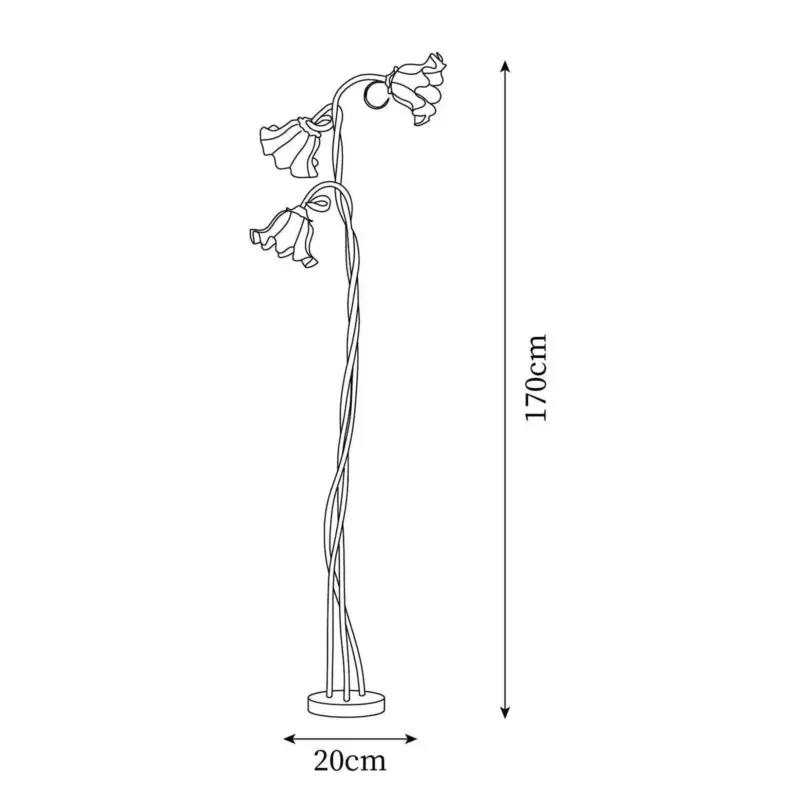 Calla Flowers Floor lamp tag1