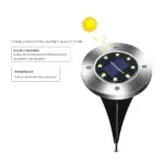 Callan Solar Powered Garden Ground LED Light tag1