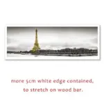Calm Lake Surface Yellow Long Bridge Scene Black White Canvas Paintings Poster Prints Wall Art Pictures Living Room Home Decor tag1
