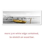 Calm Lake Surface Yellow Long Bridge Scene Black White Canvas Paintings Poster Prints Wall Art Pictures Living Room Home Decor tag1