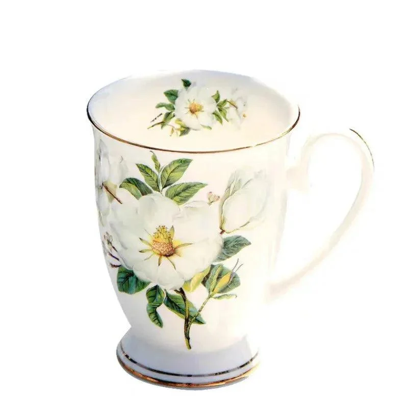 Camellia Bone China Coffee Mug -  - #tag1#