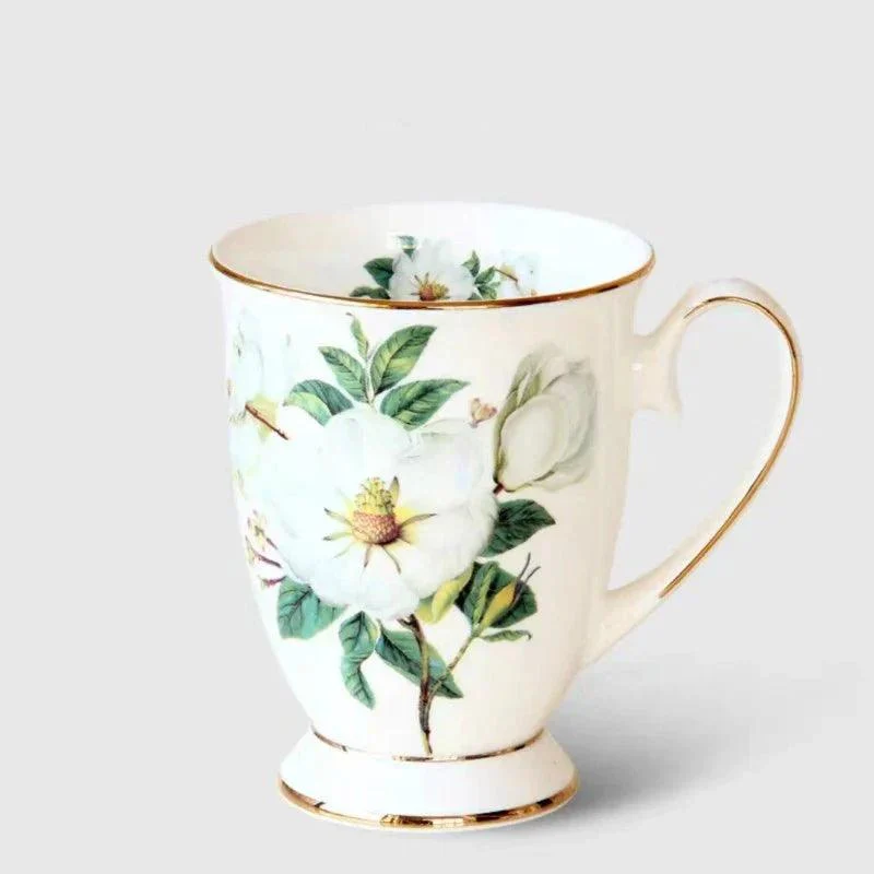Camellia Bone China Coffee Mug -  - #tag1#