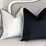 Camillo_Cushion_Cover_Black_and_White_Velvet_with_Pipping_-_-_tag1_-4162410 Camillo Cushion Cover Black and White Velvet with Pipping tag1
