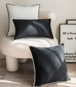 Camillo_Cushion_Cover_Black_and_White_Velvet_with_Pipping_-_-_tag1_-4162425 Camillo Cushion Cover Black and White Velvet with Pipping tag1