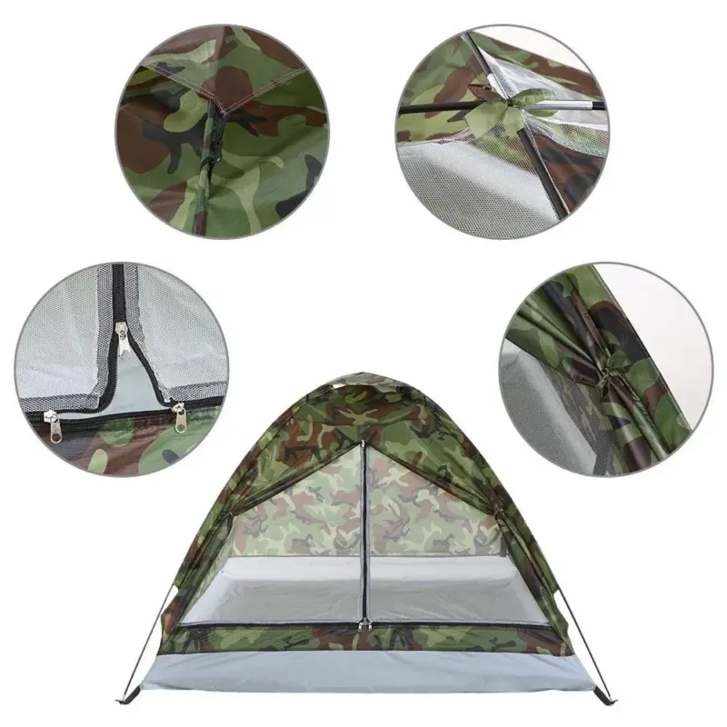 Camping Tent Waterproof Windproof UV Sunshade for 1 2 Persons tag1
