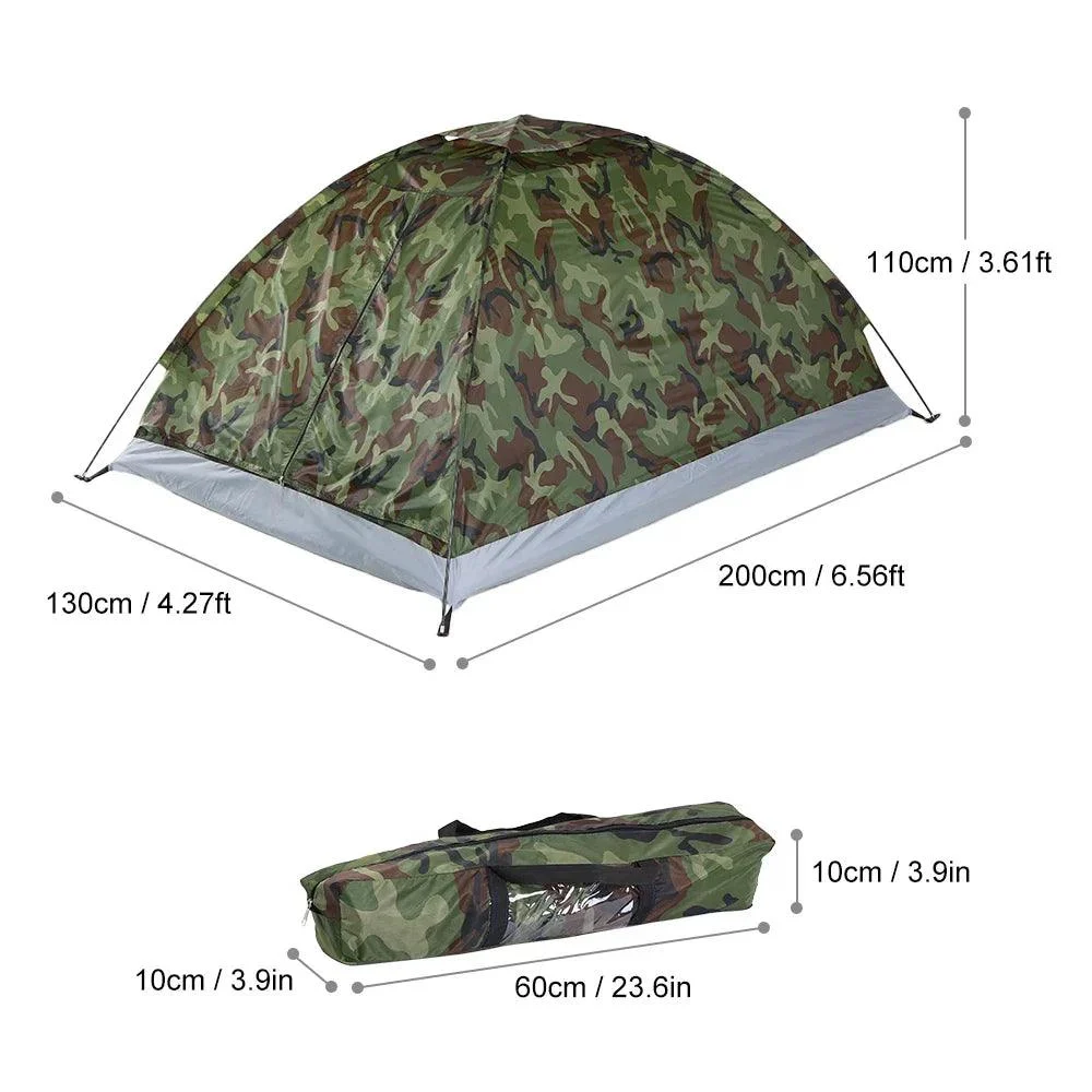 Camping Tent Waterproof Windproof UV Sunshade for 1/2 Persons -  - #tag1#