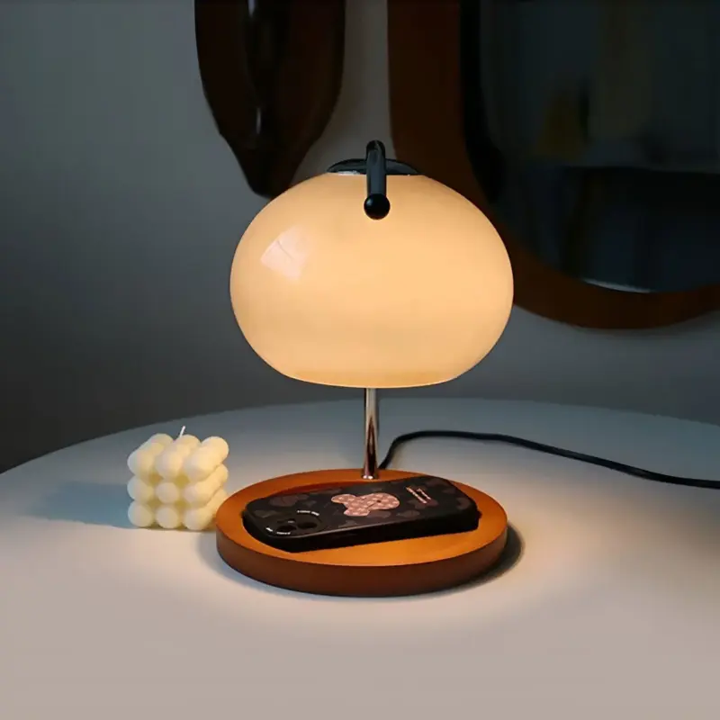 CandleGleam Dimmable Metal Glass Candle Warmer Lamp with Retro Charm tag1