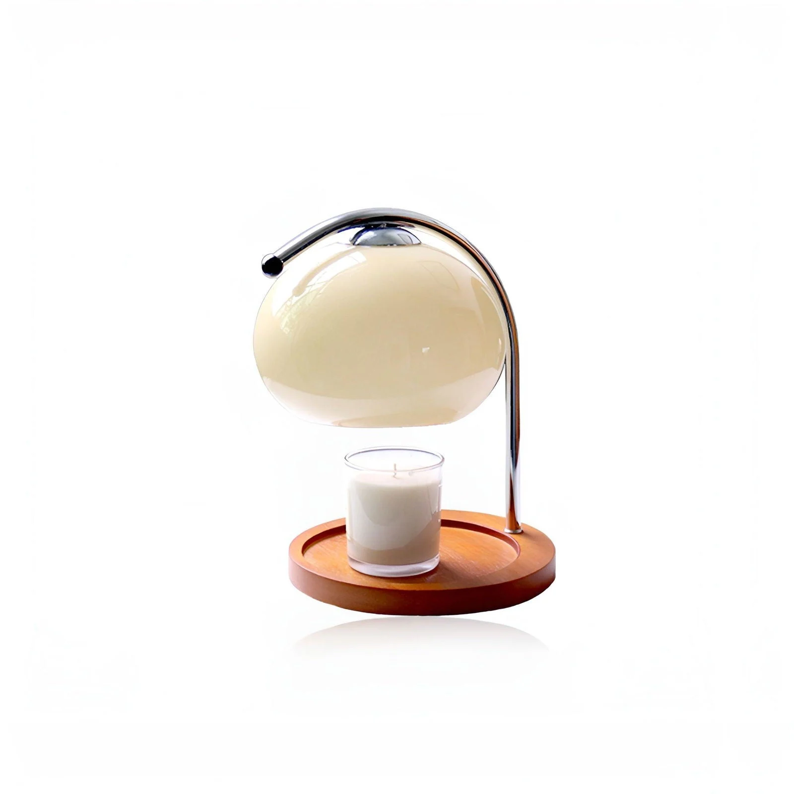 CandleGleam- Dimmable Metal-Glass-Candle Warmer-Lamp with Retro Charm -  - #tag1#