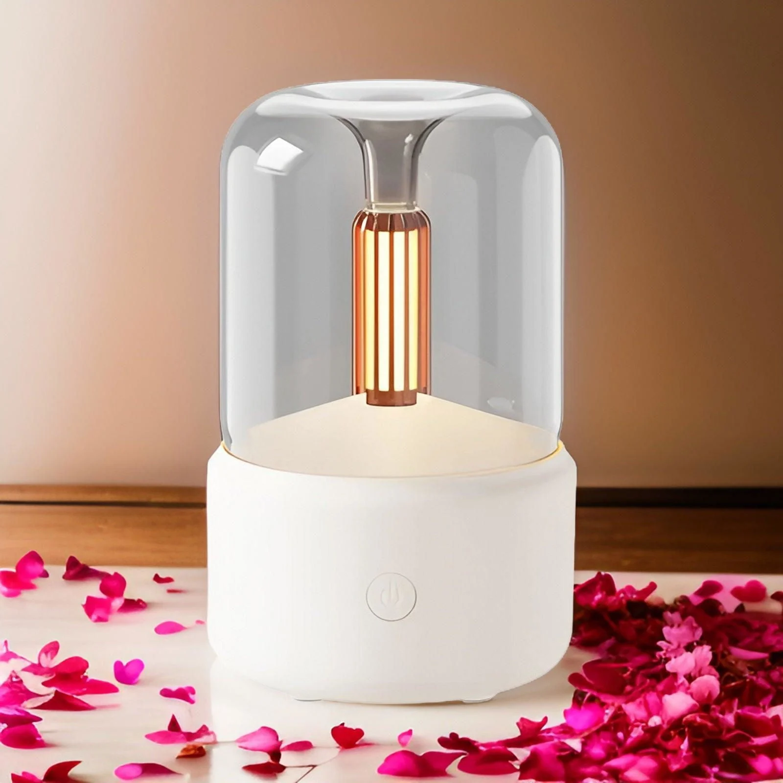 CandleGlow - 3D Flame USB Air Humidifier Aromatherapy Diffuser -  - #tag1#