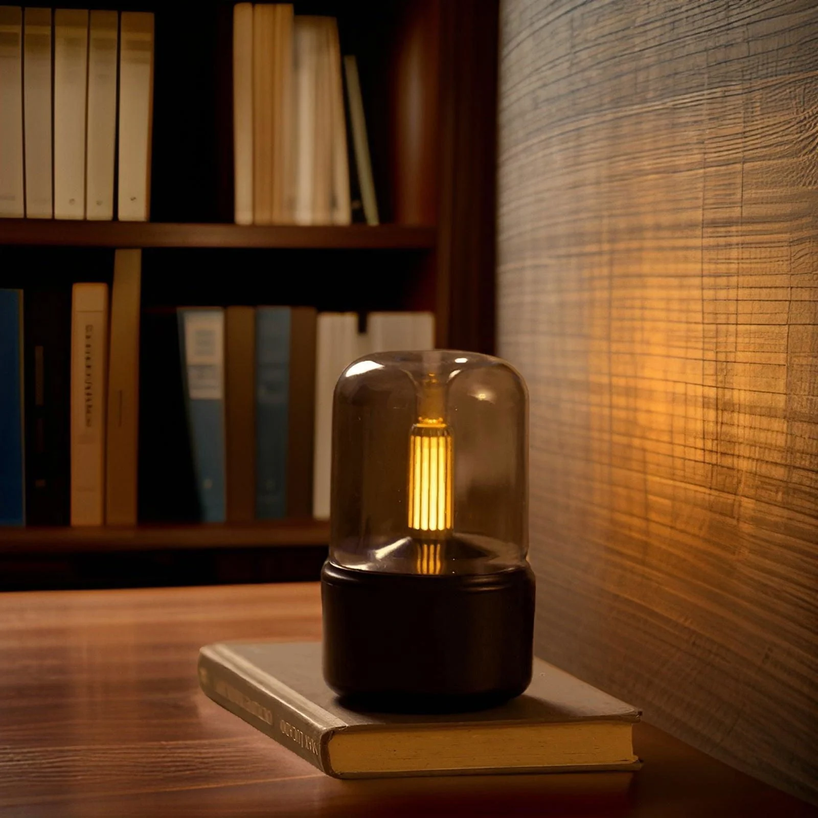 CandleGlow - 3D Flame USB Air Humidifier Aromatherapy Diffuser -  - #tag1#