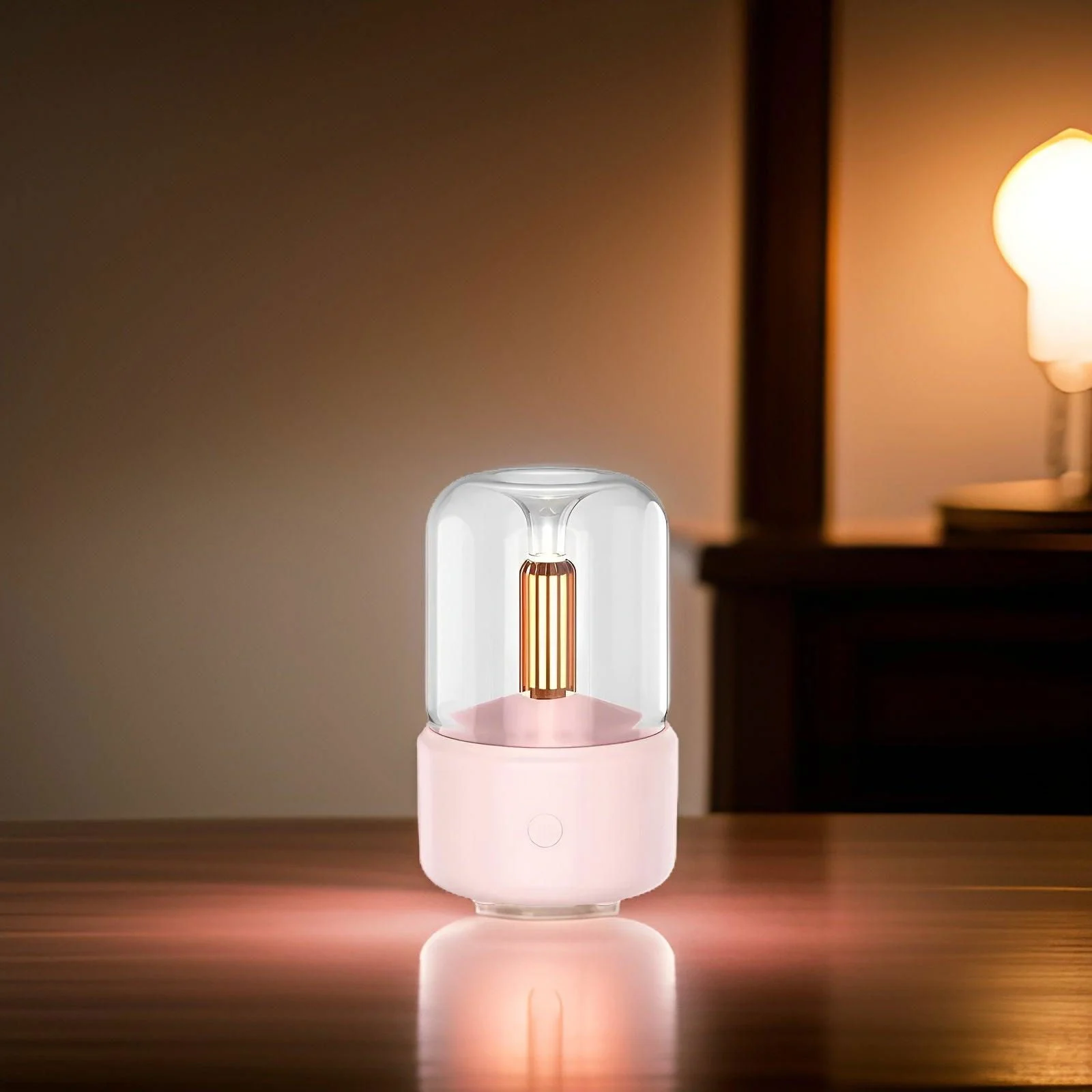CandleGlow - 3D Flame USB Air Humidifier Aromatherapy Diffuser -  - #tag1#