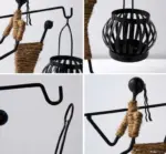 Candle Holder Vintage Maiden Moroccan Lamp Wrought Iron