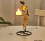 Candle Holder Vintage Maiden Moroccan Lamp Wrought Iron