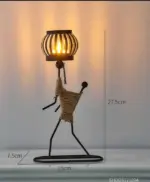 Candle Holder Vintage Maiden Moroccan Lamp Wrought Iron