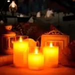 Candle Lamp Aesthetic flameless LED candles with timer tag1