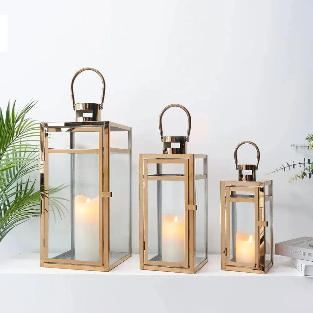 Candle Lanterns 3-Piece Set -