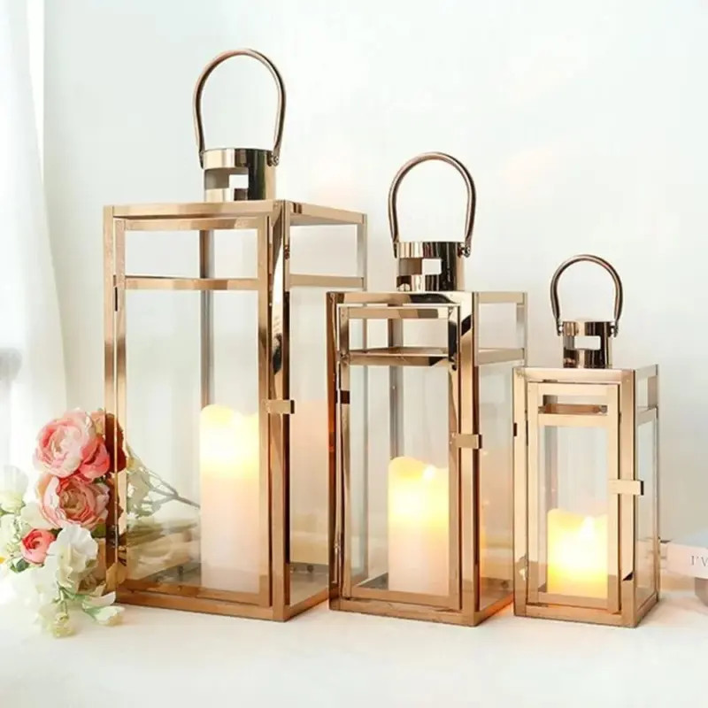 Candle Lanterns 3 Piece Set