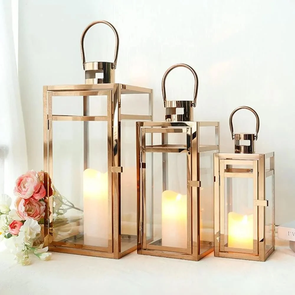 Candle Lanterns 3-Piece Set -