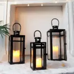 Candle Lanterns 3 Piece Set