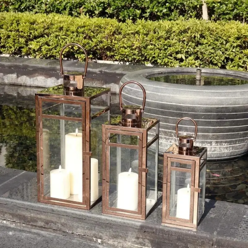 Candle Lanterns 3 Piece Set