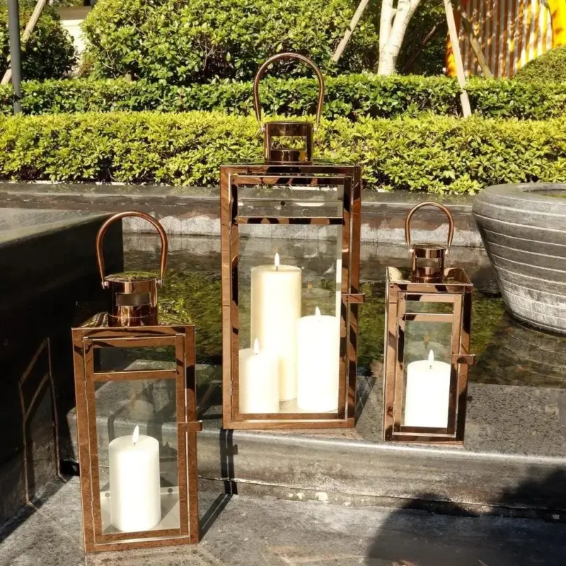 Candle Lanterns 3 Piece Set