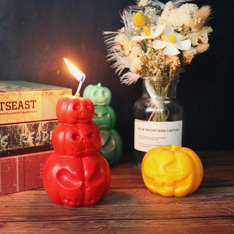 Candle Mold Halloween Decoration Pumpkin -  - #tag1#