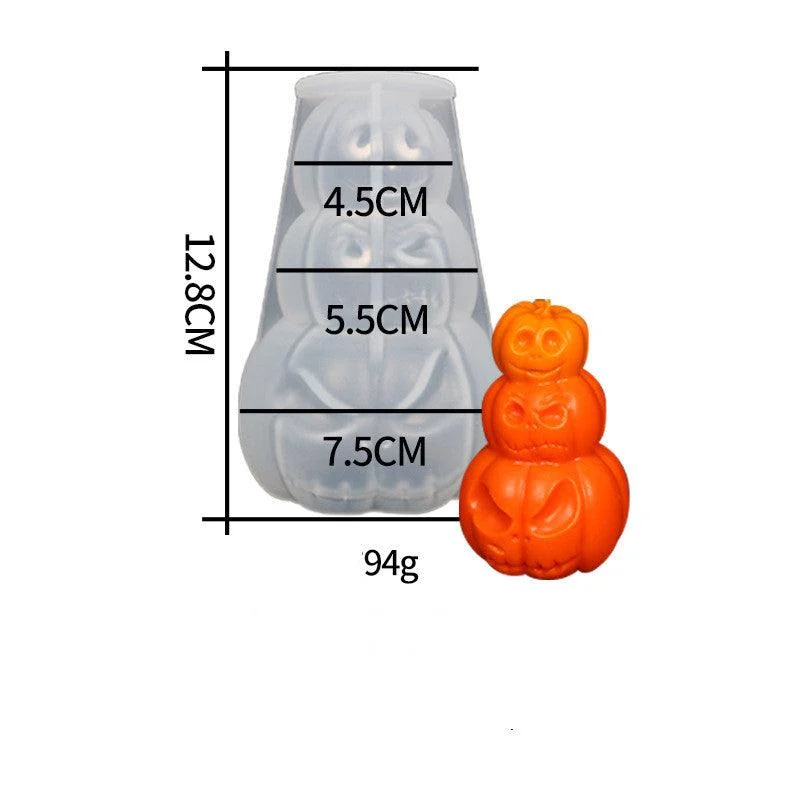 Candle Mold Halloween Decoration Pumpkin -  - #tag1#