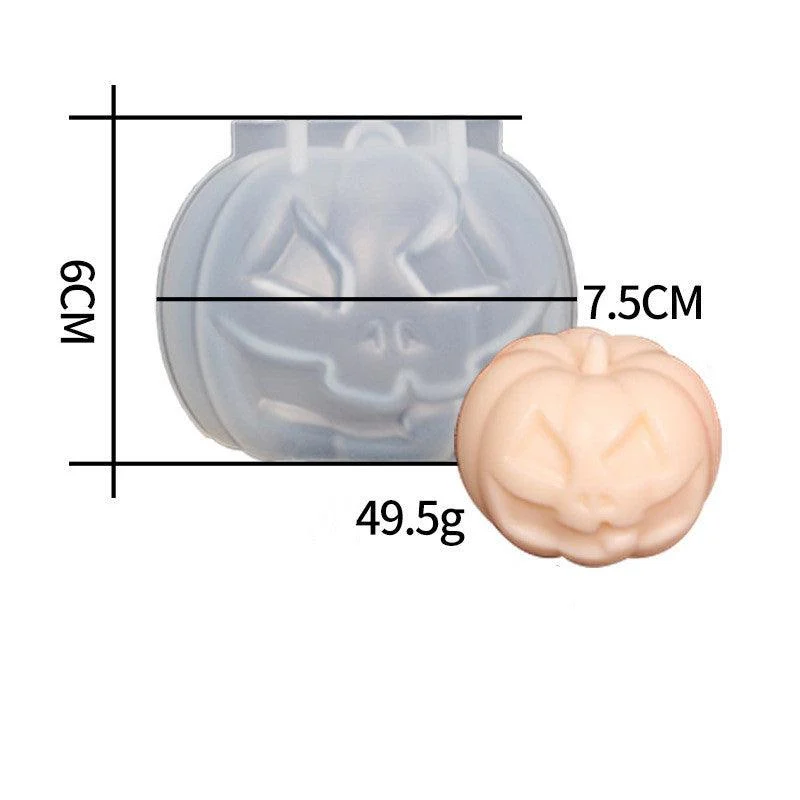 Candle Mold Halloween Decoration Pumpkin -  - #tag1#