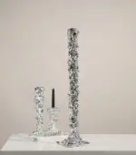 Candlestick_Candle_Holder_Silver_Drip_Resin_-_-_tag1_-4162986 Candlestick Candle Holder Silver Drip Resin tag1