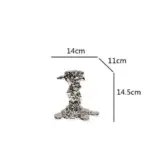Candlestick_Candle_Holder_Silver_Drip_Resin_-_-_tag1_-4163006 Candlestick Candle Holder Silver Drip Resin tag1
