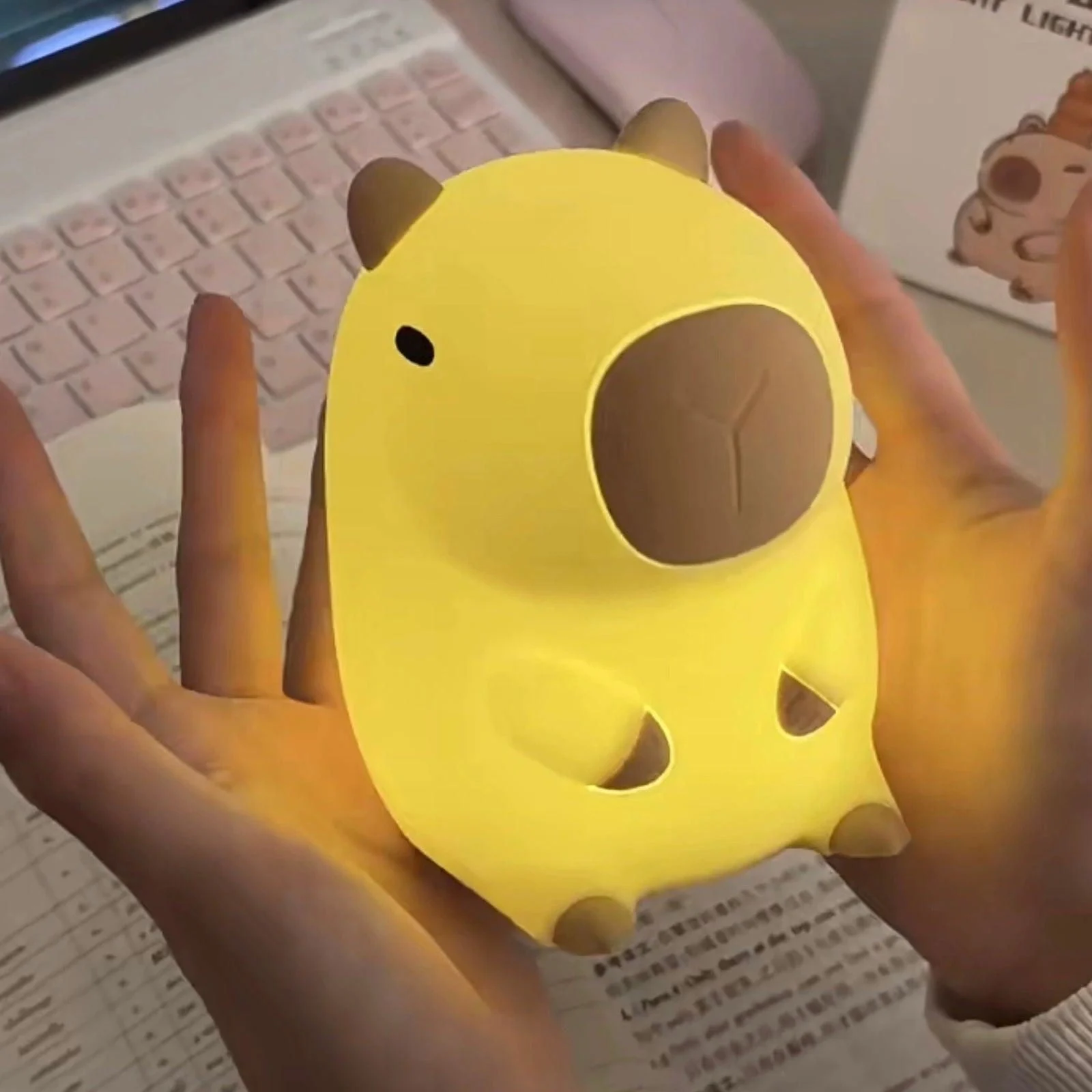 Capybara Orange Glow Night Lamp -  - #tag1#