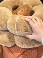 Capybara Plush Chair Cushion tag1