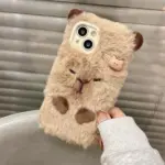 Capybara with Hair Clip iPhone Case tag1