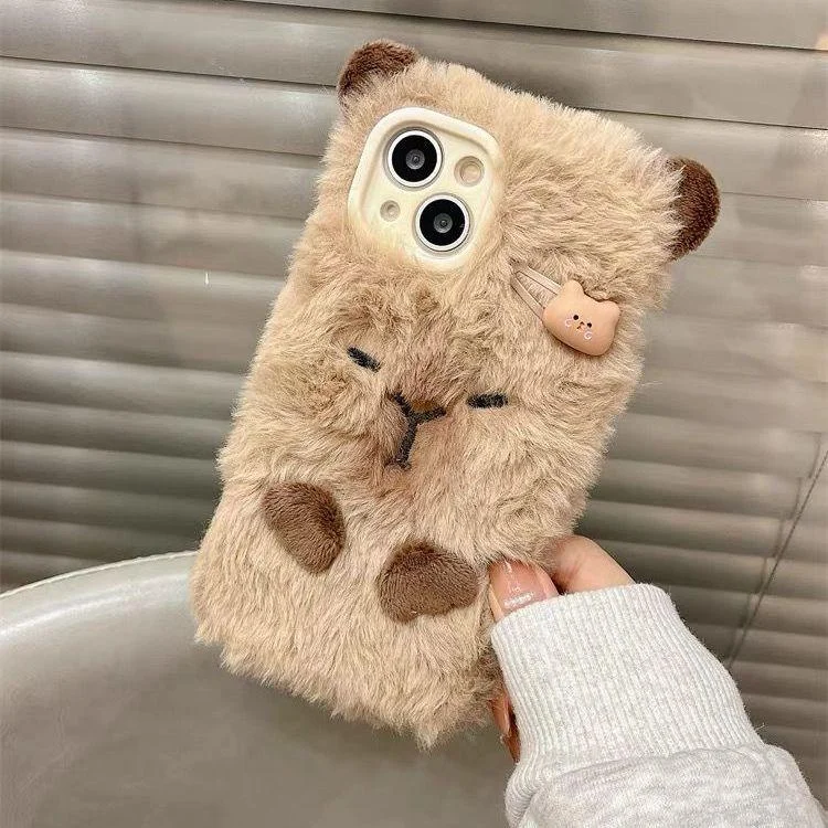 Capybara with Hair Clip iPhone Case -  - #tag1#