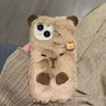 Capybara with Hair Clip iPhone Case tag1
