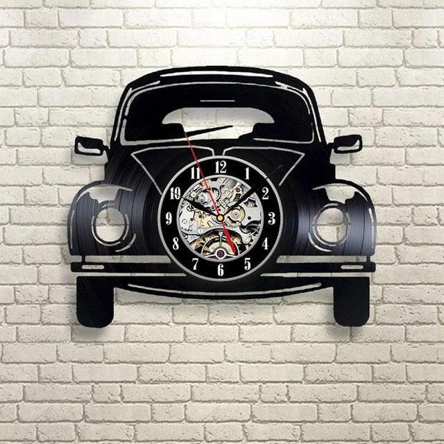 Car Shape LED Wall Clock 3D Design -  - #tag1#