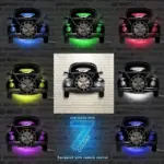 Car Shape LED Wall Clock 3D Design tag1