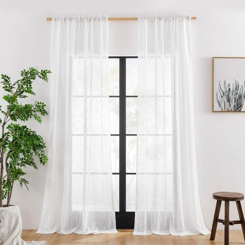 Cara Rain Texture Transparent Curtains Soft Roof -  - #tag1#