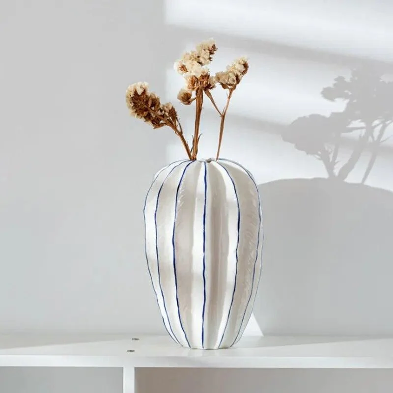 Carambola Shape Ceramic Vase -