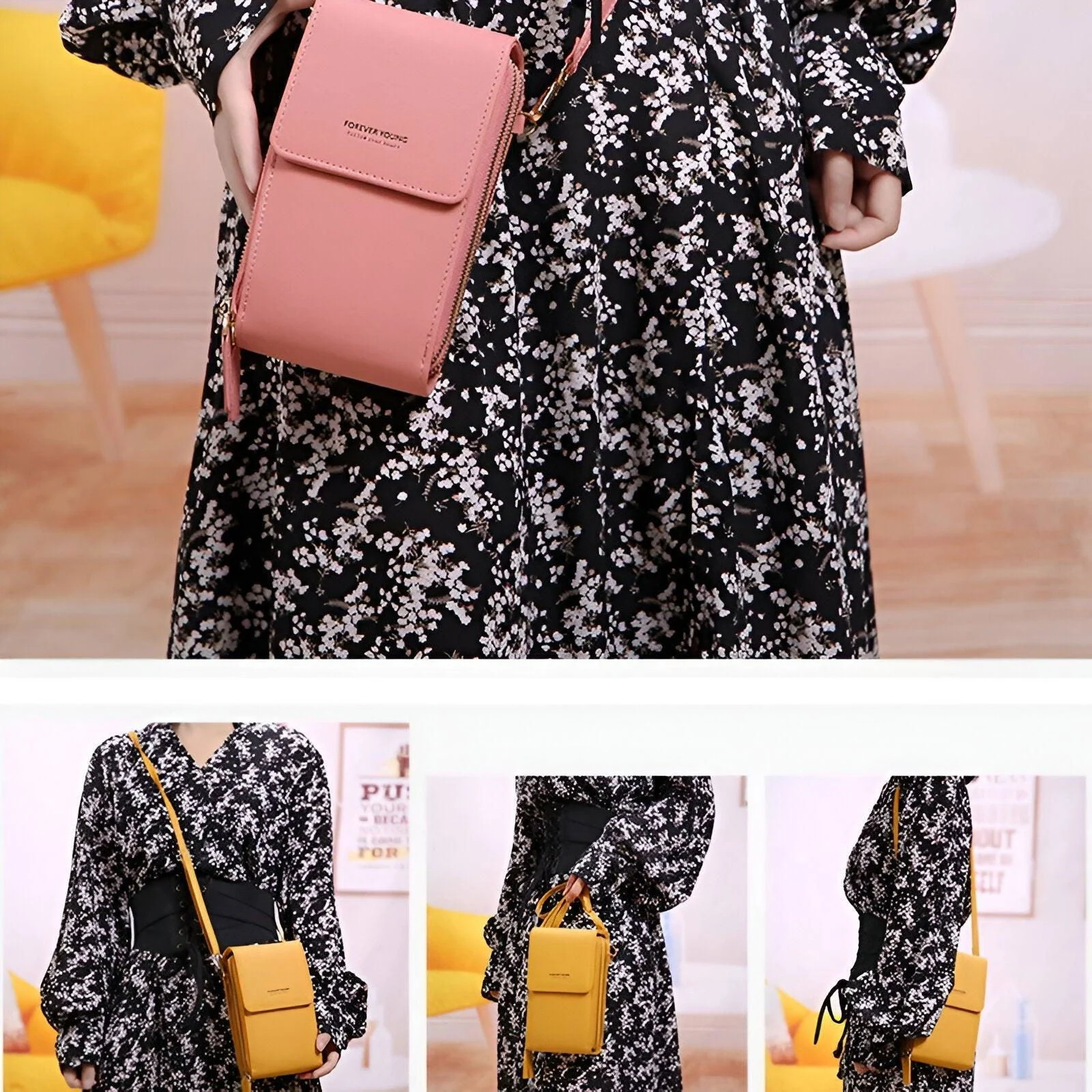 Carry - Stylish Crossbody Wallet & Phone Holder Bag -  - #tag1#