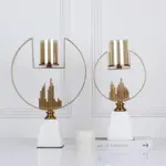 Cartier Metal Marble Candleholder