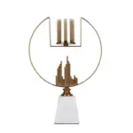 Cartier Metal Marble Candleholder