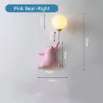 Cartoon Blauw Wit Roze Beer Wandlamp Voor Kinderen Kids Baby Meisje Slaapkamer Bed Wandlamp Met 3D 0893296c be27 4341 8ea1 449a20ff1a77