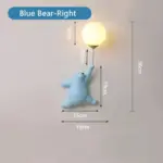 Cartoon Blauw Wit Roze Beer Wandlamp Voor Kinderen Kids Baby Meisje Slaapkamer Bed Wandlamp Met 3D 6675fcaa 8976 4df9 9fc4 bb4a21a57502