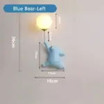 Cartoon Blauw Wit Roze Beer Wandlamp Voor Kinderen Kids Baby Meisje Slaapkamer Bed Wandlamp Met 3D cf644986 d0d0 43cd a074 2b49934db3f0
