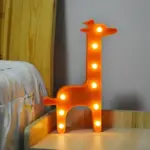 Cartoon Leuke Giraf Led Nachtlampje Dier Tafellampen Batterij Marquee Teken Voor Kids Kinderen Kamers Slaapkamer Nursery 183def7a f023 4d34 acb4 280038fac13b