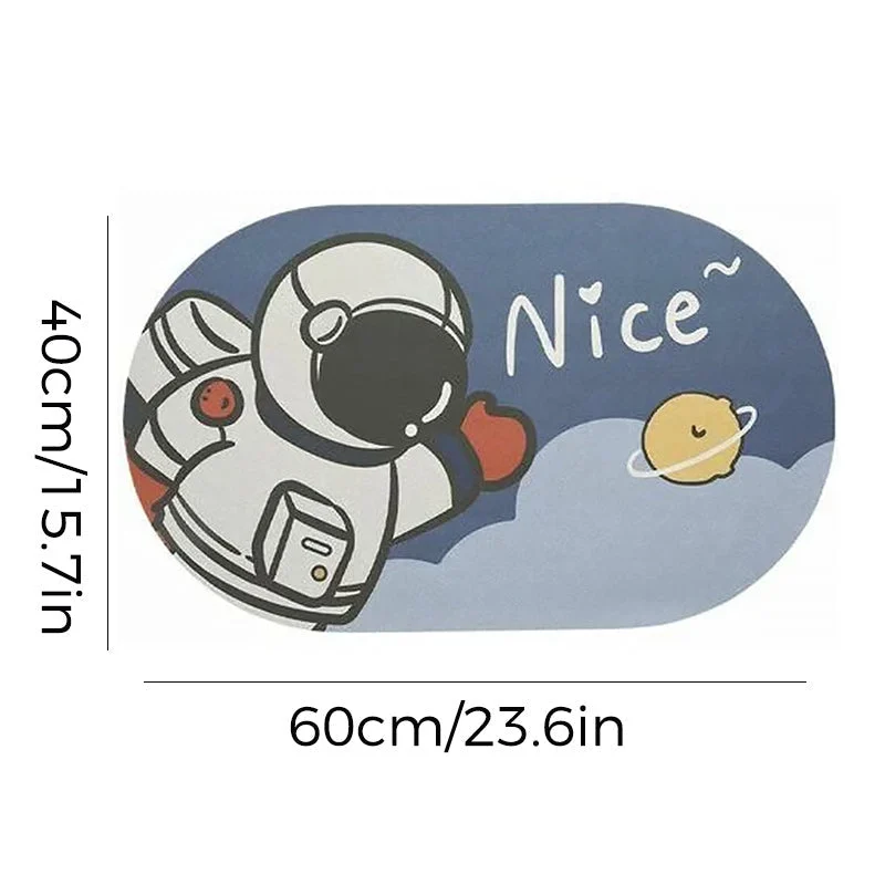 Cartoon Anti-Slip Bathroom Mat, Washable Quick Drying Anti-Bacterial Door Mat -  - #tag1#