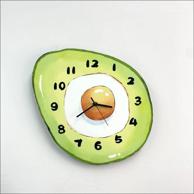 Cartoon Avocado Hanging Wall Clock -  - #tag1#