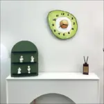 Cartoon Avocado Hanging Wall Clock tag1
