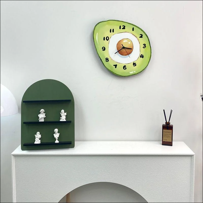 Cartoon Avocado Hanging Wall Clock -  - #tag1#